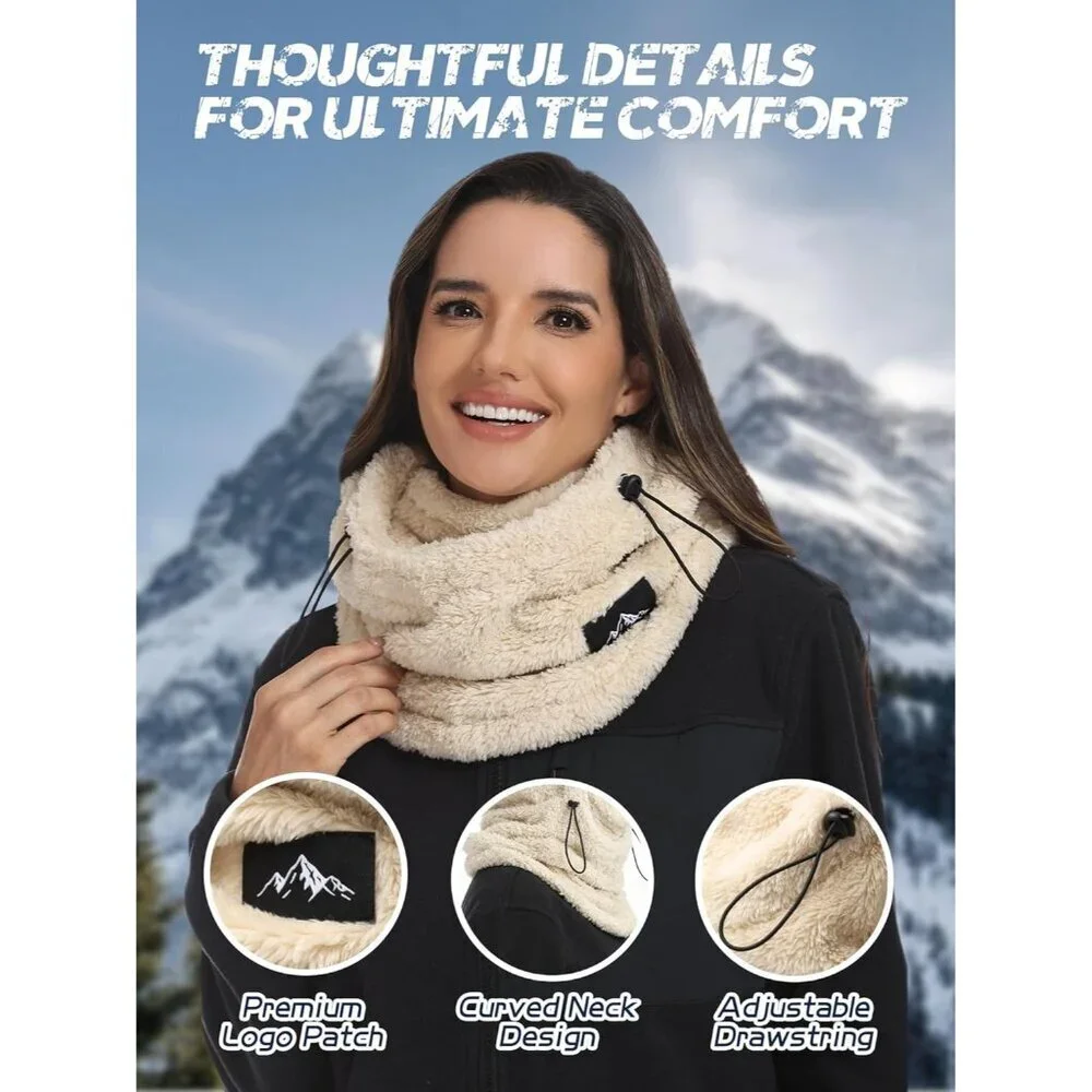 Winter Ski Mask Balaclava Fleece Windproof Face Cover for Men Women